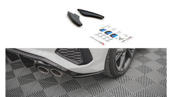 Splitter Audi S3 8Y Rear Side v.2 Gloss Black