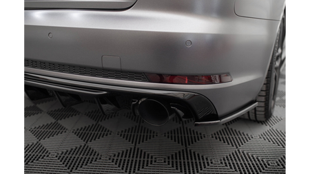 Diffuser Audi A4 S-line B9 Rear Valance Version with single exhaust tips
