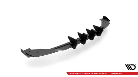 Dokładka Seat Leon FR IV Zderzak Tył + Flaps Black-Red Racing Durability