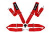 Pasy sportowe Slide Quick 4p 3" Czerwone