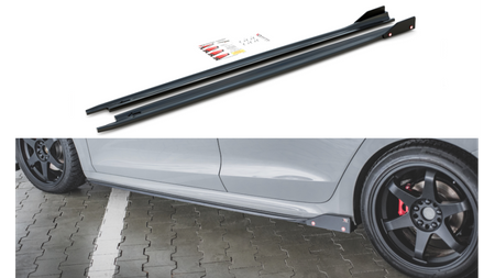 Diffuser Skoda Octavia IV RS Side Skirts v.2 Gloss Black + Flaps