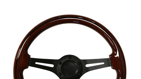 Steering wheel 350mm Wood Black