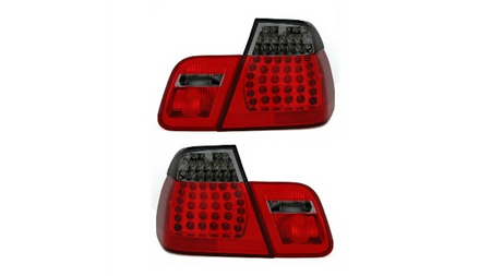 Lampy BMW 3 E46 Tył LED Red-Smoke