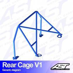 Roll Bar VW Golf (Mk4) 3-drzwiowa Hatchback 4Motion tylna klatka V1