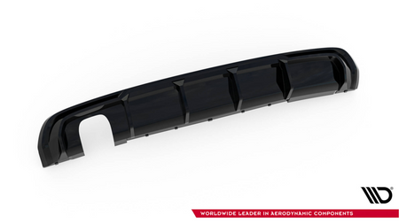 Diffuser Audi A3 S-Line 8V Rear Valance Version with a single exhaust tip