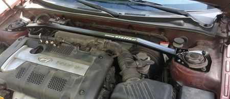 Front upper strut bar Hyundai Coupe 1 Red