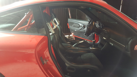 Bolt-in Half Roll Cage Porsche 996 997 Red