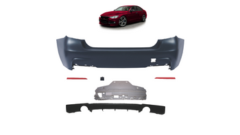 Zderzak BMW 3 F30 Tył z dyfuzorem