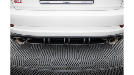 Diffuser Volkswagen Jetta GLI Mk7 Rear Street Pro Black-Red