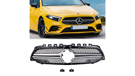 Grill Mercedes-Benz A V177 W177 Matt Silver A-Type