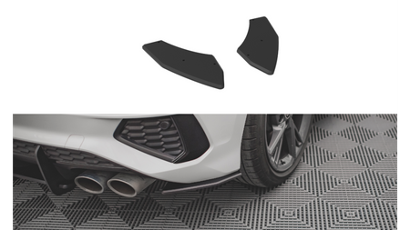 Splitter Audi S3 8Y Tył Boczne Street Pro Black-Red