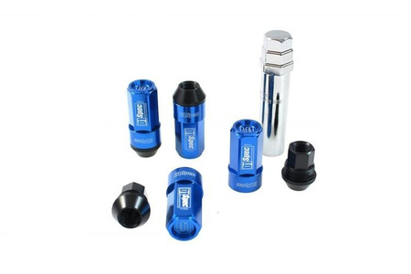 Forged wheel lug nuts D1Spec Heptagon 2in1 12x1,25 Blue