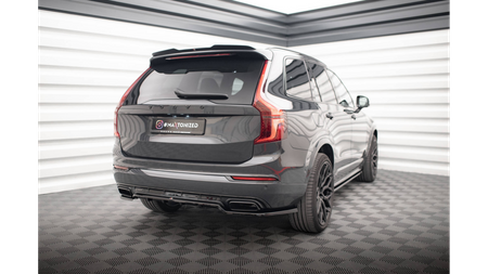 Splitter Volvo XC90 R-Design II Facelift Rear Central with Diffuser Gloss Black