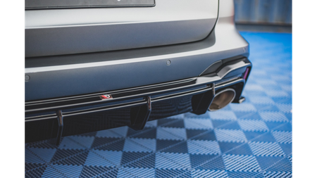 Dokładka Audi RS6 RS7 C8 Zderzak Tył Gloss Black