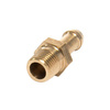 Nipple 1/8" to 6mm hose Brass