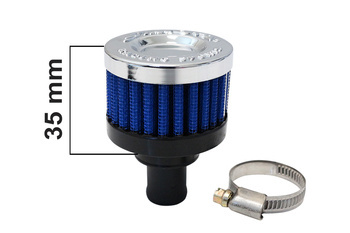 Simota Crankcase Breather Filter 9mm Blue