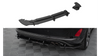 Diffuser Ford Fiesta VIII ST Rear Valance + Flaps Black-Red Racing Durability