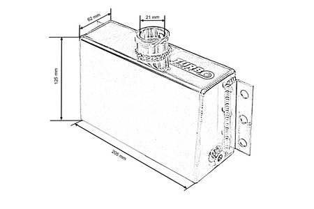 Zbiornik wyrównawczy płynu chłodniczego TurboWorks Honda Civic Nissan 240SX Subaru WRX