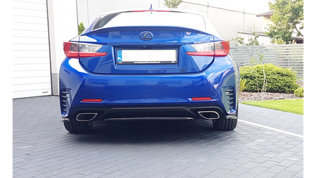 Splitter Lexus RC Rear Central without Diffuser Gloss Black