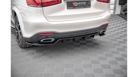 Splitter Mercedes-Benz GLS X167 Rear Central with Diffuser Gloss Black