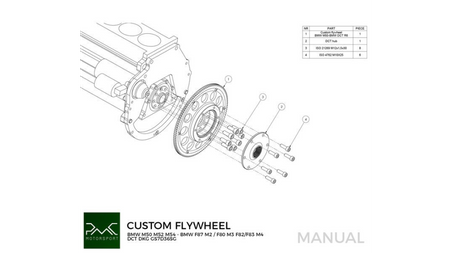 Flywheel BMW M50 S50 M52 S52 M54 S54 - BMW DCT DKG Getrag GS7D36SG N54 N55 S55