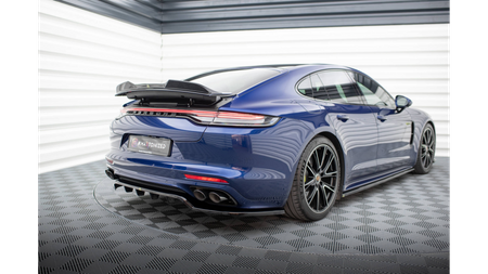 Splitter Porsche Panamera E-Hybrid 971 Facelift Rear Central with Diffuser