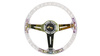 Steering wheel SLIDE 350mm offset:70mm NeoChrome Acrylic Clear