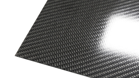 Carbon sheet gloss 50x60cm 2mm