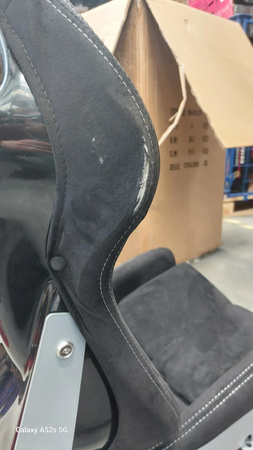 Racing seat SLIDE X3 material Black S DAMAGED