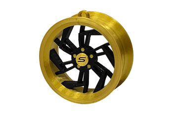 Zawieszka Slide Felga 07 Gold-Black 70mm Brelok Bombka Świąteczna