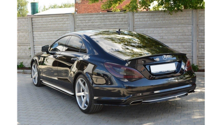 Splitter Mercedes-Benz CLS C218 AMG LINE Tył Środkowy Bez Dyfuzora Gloss Black