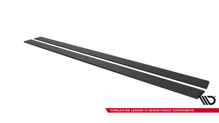 Side Skirts Mitsubishi Lancer EVO X Street Pro Black-Red