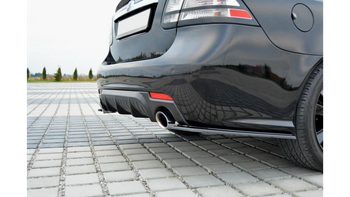 Splitter Saab 9-3 Aero II Facelift Tył Boczne Gloss Black