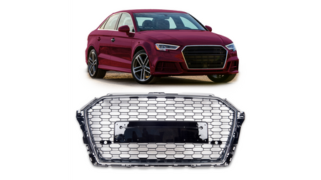 Grill Audi A3 8V Facelift Chrome & Black