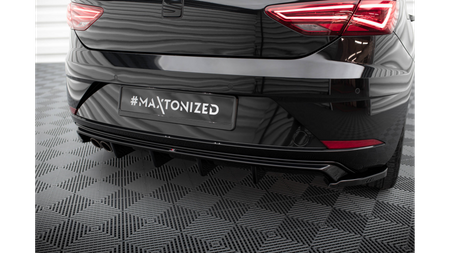 Dokładka Seat Leon III Facelift Zderzak Tył Gloss Black