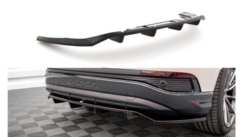 Splitter Audi Q4 e-tron Rear Central with Diffuser Gloss Black