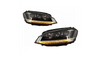 Lampy Volkswagen Golf 7 Przód Chrome