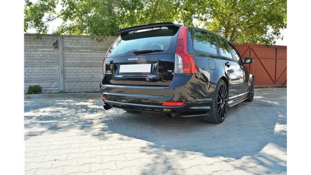 Splitter Volvo V50F R-Design Rear Side Gloss Black