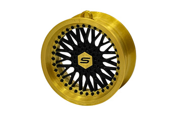 Pendant Slide Rim 10 Gold-Black 70mm Christmas Bauble Keyring