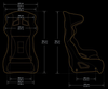 Racing Seat Bimarco Phantom Welur Red FIA