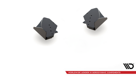 Splitter Volkswagen Golf VI GTI Tył Boczne Racing Durability Black-Red + Gloss Flaps