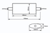 Center Muffler 57mm SLIDE 304SS 350mm