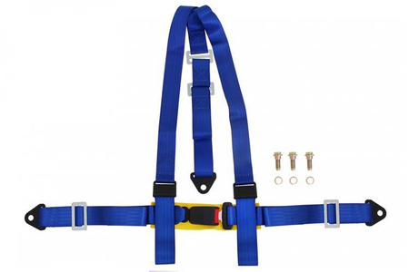 Racing seat belts 3p 2" Blue - E4