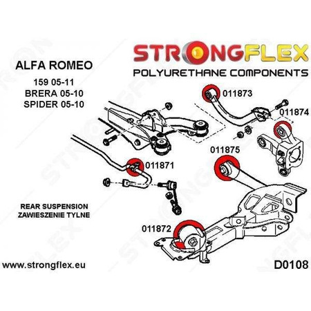 Front Wishbone rear contact-