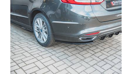 Splitter Ford Mondeo V Facelift Tył Boczne Gloss Black