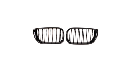 Grill BMW 3 E46 Facelift Compact podwójne żeberka Gloss Black