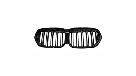 Grill BMW X1 F48 podwójne żeberka Gloss Black