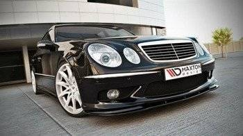 FRONT SPLITTER MERCEDES E W211 AMG PREFACE - Gloss Black