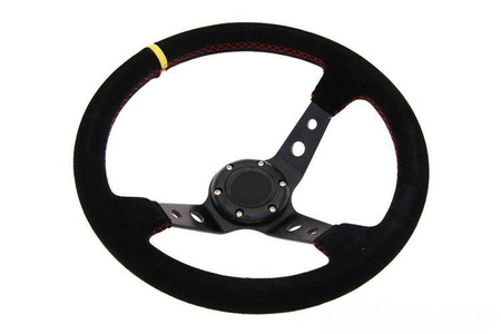 Steering wheel Pro 350mm offset:80mm Yellow Suede