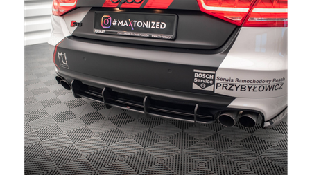 Diffuser Audi S8 D4 Rear Street Pro Black-Red